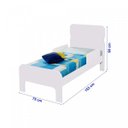 Ver imagem 3 de Cama Infantil Adesivada Divaloto Branco/Preto