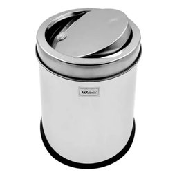 Lixeira Basculante Multiuso para Banheiro, Escritório, Cozinha Inox 05 Litros - 3