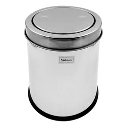 Lixeira Basculante Multiuso para Banheiro, Escritório, Cozinha Inox 05 Litros - 2