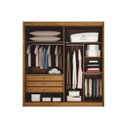 Ver imagem 3 de Guarda Roupa Solteiro c/Espelho Ripado Milano - Arbo Design