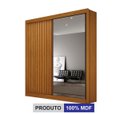 Ver imagem 4 de Guarda Roupa Solteiro c/Espelho Ripado Milano - Arbo Design