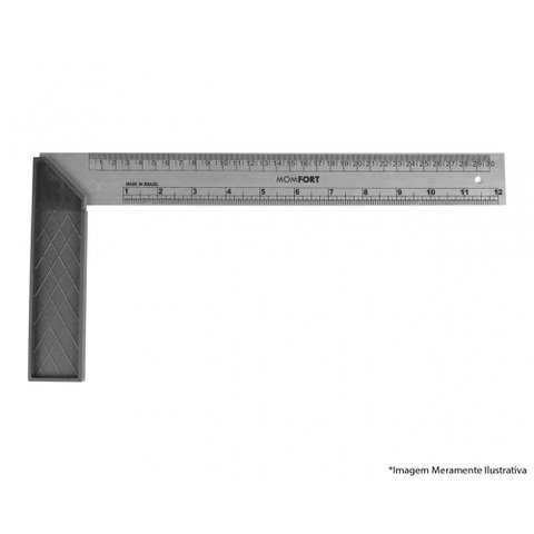 Esquadro Pvc Momfort 10/25cm 616010