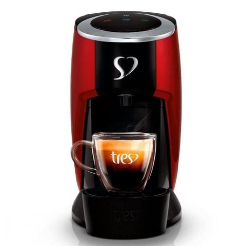 Cafeteira Expresso 3 Corações Tres Touch Vermelha 127V