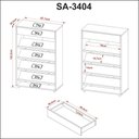 Ver imagem 3 de Sapateira Multiuso 103,5 x 67,1cm com 1 Gaveta e 5 Prateleiras Cor:Branco
