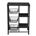 Ver imagem 1 de Fruteira e Suporte Microondas Bebedouro em Aço Wr03:preto