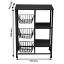 Ver imagem 3 de Fruteira e Suporte Microondas Bebedouro em Aço Wr03:preto