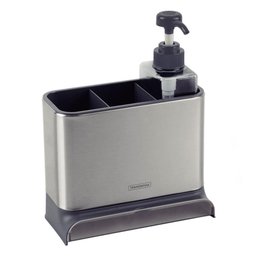 Organizador de Pia Tramontina Plurale em Aço Inox e Plástico 14cm 370ml de Sabão 61537140 - 1