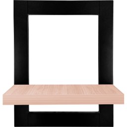 Kit 02 Prateleiras de Parede Nicho Quadro Decorativo Évora em MDF - Preta e Jade - 4