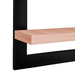 Kit 02 Prateleiras de Parede Nicho Quadro Decorativo Évora em MDF - Preta e Jade - 6