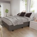 Ver imagem 2 de Base Box para Cama Casal King 192x203cm Bipartido Liz S05 Corano Cinza - Mpozenato