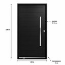 Ver imagem 3 de Porta Pivotante Lambril 120x220x14 cm Aço Galvanizado com Puxador Direita