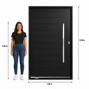 Ver imagem 4 de Porta Pivotante Lambril 120x220x14 cm Aço Galvanizado com Puxador Direita