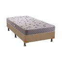 Ver imagem 1 de Cama Box Solteiro: Colchão Ortopédico Herval D28/AG65 Black + Base CRC Suede Clean(88x188)