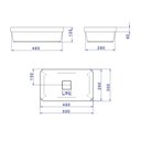 Ver imagem 5 de Cuba de Sobrepor Deca Slim 50x30 L.23050.17 Retangular Branca