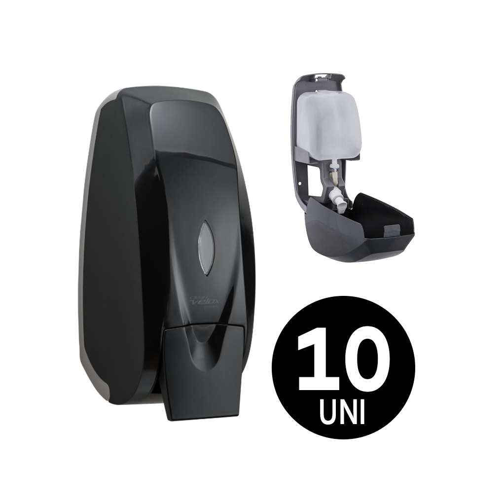 10 Saboneteira Líquida Preta Dark Premisse sem Reservatório Top - 1