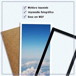 Quadro Decorativo Frases Musica o impossível é só questão de Opinião - 4