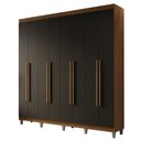 Ver imagem 3 de Guarda-Roupa Casal com Pés 8 Portas Batentes Netuno Madesa
