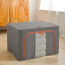 Caixa Organizadora de Roupas Multiuso Dobrável - Cinza - 1