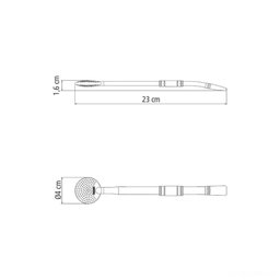 Bomba de Chimarrão Tramontina Ilex em Aço Inox com Rosca 23 Cm Tramontina - 2