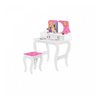 Penteadeira Infantil com Banco e Espelho Juvenil Divaloto Branco/Rosa - 2