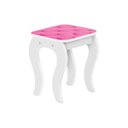 Ver imagem 4 de Penteadeira Infantil com Banco e Espelho Juvenil Divaloto Branco/Rosa