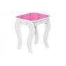 Penteadeira Infantil com Banco e Espelho Juvenil Divaloto Branco/Rosa - 4