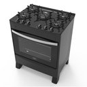Ver imagem 3 de Fogão 5 Bocas A Gás Acendimento Automático Realce Glass Bivolt Cr212 Preto Preto 127/220