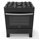 Ver imagem 1 de Fogão 5 Bocas A Gás Acendimento Automático Realce Glass Bivolt Cr212 Preto Preto 127/220