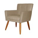 Ver imagem 4 de Kit 02 Poltronas Decorativas Onix Suede Capuccino - DS Estofados