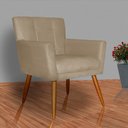 Ver imagem 3 de Kit 02 Poltronas Decorativas Onix Suede Capuccino - DS Estofados