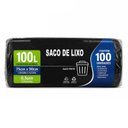Ver imagem 1 de Saco de Lixo 100 Litros 750X900X0,5mm com 100 Unidades Preto - Tend