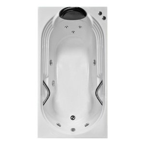 Banheira Retangular Paraguaçu Completa com Hidro em Acrílico - 1.40x0.80x0.40 - 127v