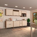 Ver imagem 1 de Cozinha Modulada Completa 6 Peças com Balcões Aéreos Gavetões e sem Tampo Aspen Luciane Móveis