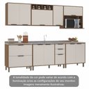 Ver imagem 5 de Cozinha Modulada Completa 6 Peças com Balcões Aéreos Gavetões e sem Tampo Aspen Luciane Móveis