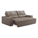 Ver imagem 3 de Sofá Retrátil e Reclinável 3 lugares com Molas 2,00m Lais Suede Cappuccino Adonai Estofado