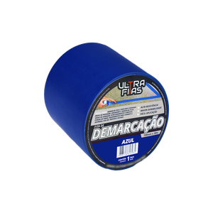 Fita Demarcação de Solo Pvc 100 Mm X 30 Metros - Azul