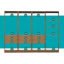 Ver imagem 6 de Guarda-Roupas Closet Modulado Alasca 240cm 4 Peças com 6 Gavetas e Cabideiros Freijó Carraro