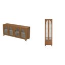 Ver imagem 2 de Conjunto Sala de Estar Buffet e Cristaleira Murano