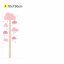 Ver imagem 3 de Adesivo Parede Régua Árvore Rosa Quarto Infantil 70x190