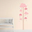 Ver imagem 1 de Adesivo Parede Régua Árvore Rosa Quarto Infantil 70x190