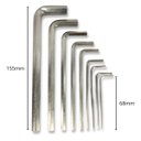 Ver imagem 3 de Jogo de Chaves Allen Universal 1,5mm a 10mm em Aço 9 Pç Partna 3766