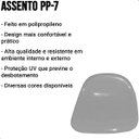 Ver imagem 4 de Assento para Estádio Banco Cadeira Concha Pp-7 Proteção Uv Cinza