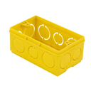 Ver imagem 4 de Kit 100 Caixa de Luz 4x2 Amarela Reforçada para Embutir em Parede