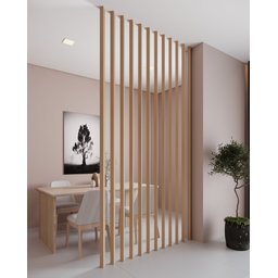 Brise (breeze) Divisor de Ambientes Modular 274x6,5cm 01 Unid. - Amêndoa - 1