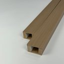 Ver imagem 2 de Brise (breeze) Divisor de Ambientes Modular 274x6,5cm 01 Unid. - Amêndoa