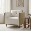 Ver imagem 1 de Poltrona Decorativa Aviv para Sala Escritório Recepção Luxo Linho Premium Easy Clean Corino Premium