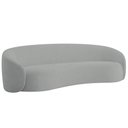 Ver imagem 1 de Sofá 3 Lugares 200cm Orgânico Luxo Recepção Amore Bouclé Cinza - Amarena Móveis