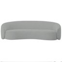 Ver imagem 6 de Sofá 3 Lugares 200cm Orgânico Luxo Recepção Amore Bouclé Cinza - Amarena Móveis