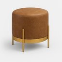 Ver imagem 1 de Puff Trento Base Metálica:caramelo