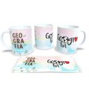 Ver imagem 1 de Caneca de Porcelana Branca Personalizada Profissões Geografia